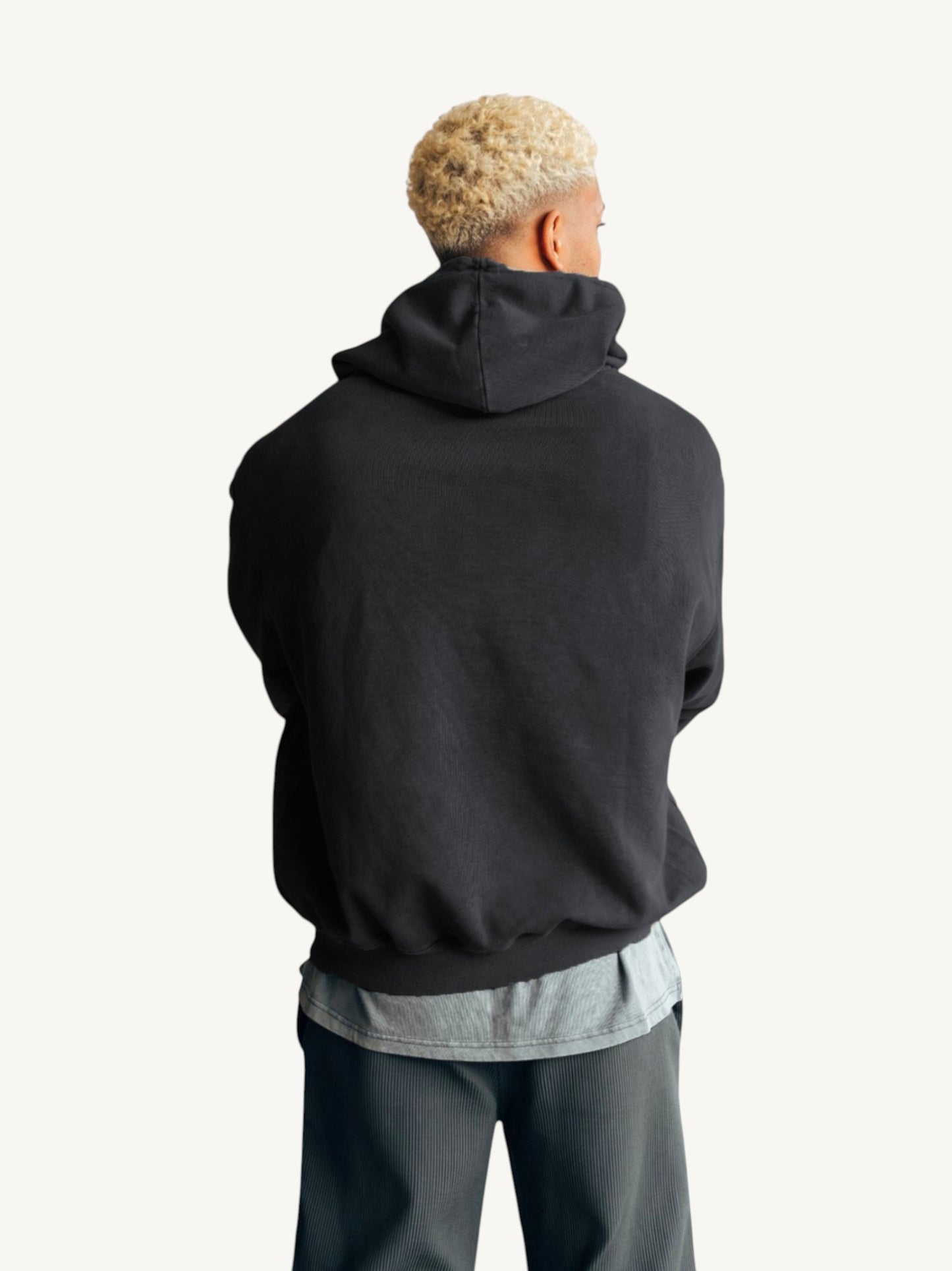Boxy Hoodie - Vintage Black