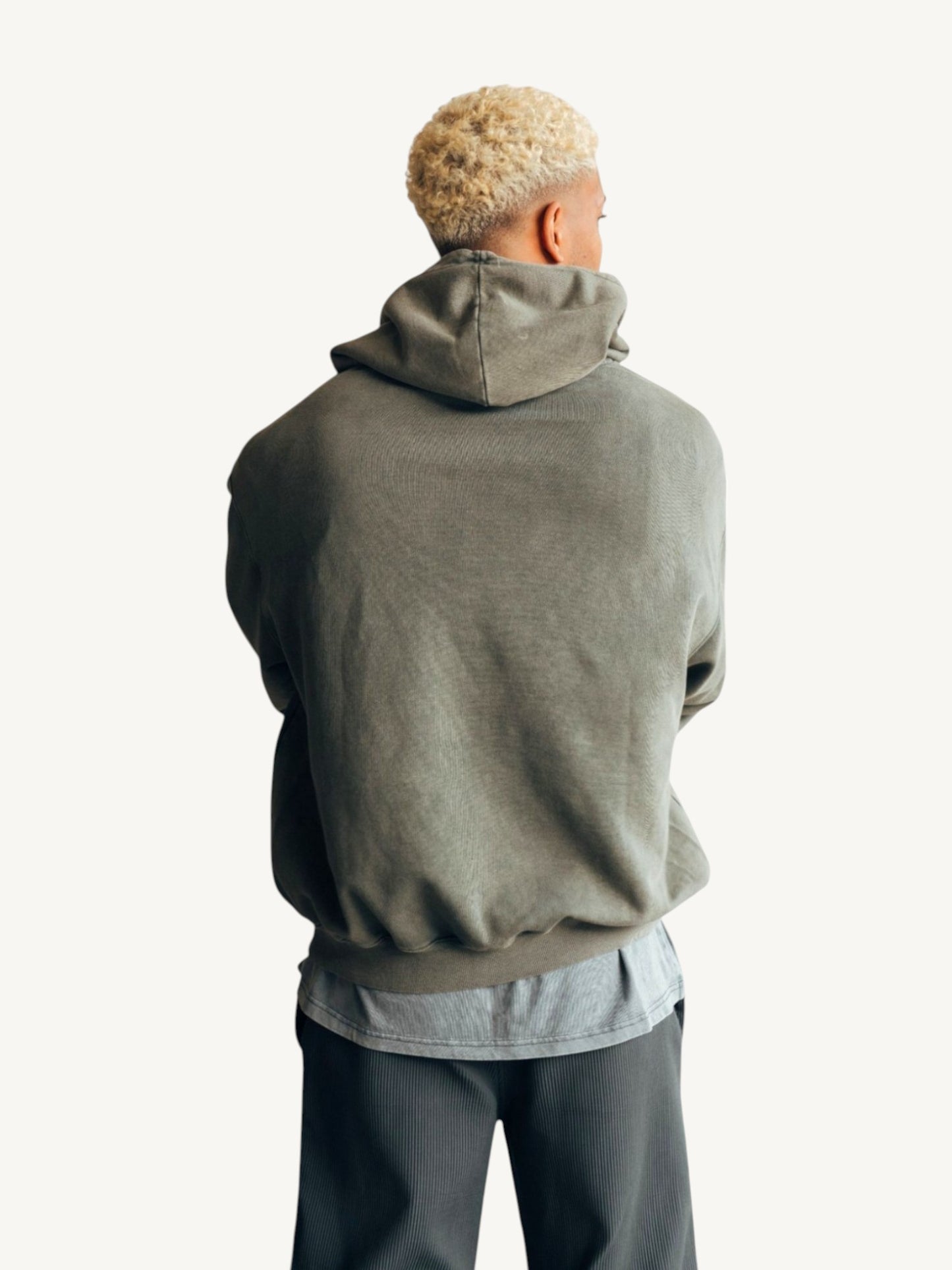 Boxy Hoodie - Vintage Olive